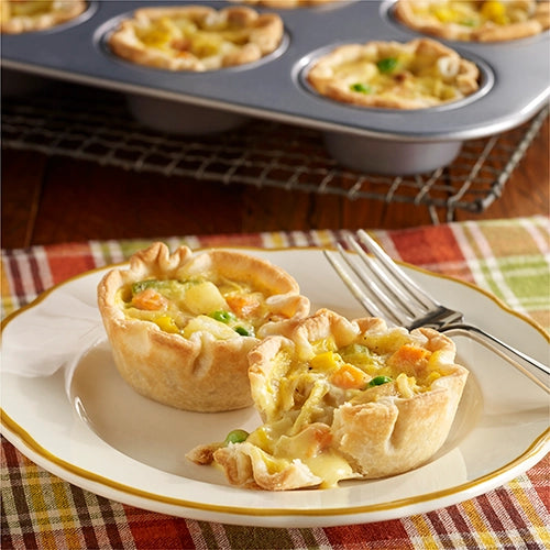 3 Piece Food Recipes: Mini Chicken Pot Pie