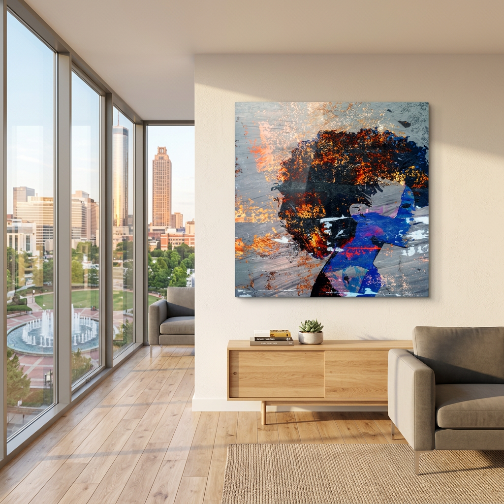Blue Magic 16x16 Metal Print
