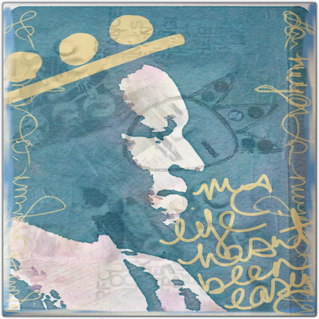 Crystal Stair Metal Print