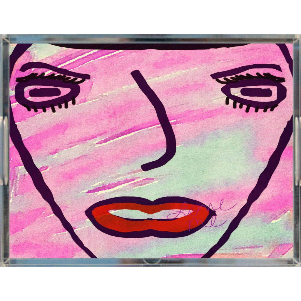She Said Live In Color Acrylic Tray