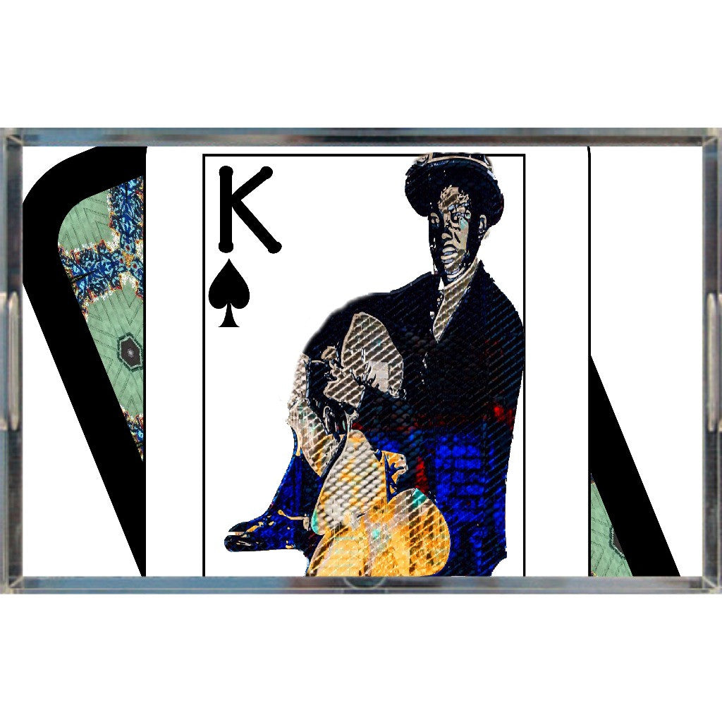 Play Your Hand...King Spade No. 1 Acrylic Tray