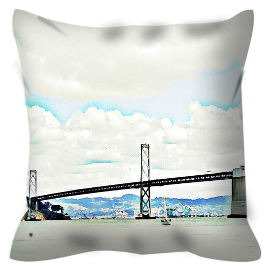 The Bridge Throw Pillow