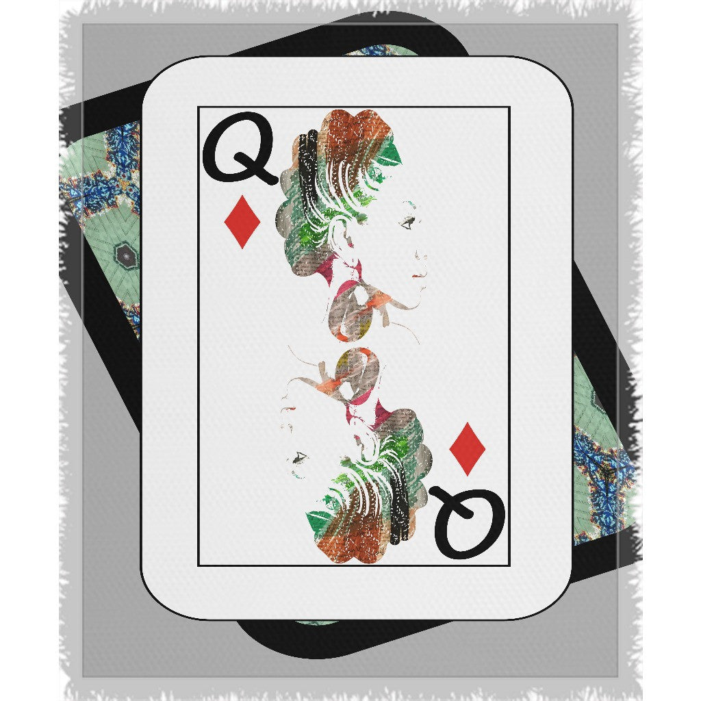 Play Your Hand...Queen Diamond No. 1 Woven Blanket