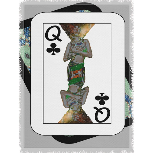 Play Your Hand...Queen Club No. 1 Woven Blanket