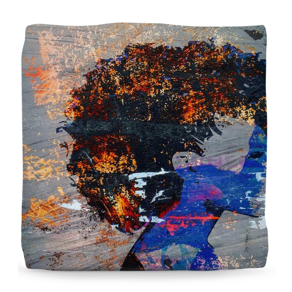 Blue Magic Pouf
