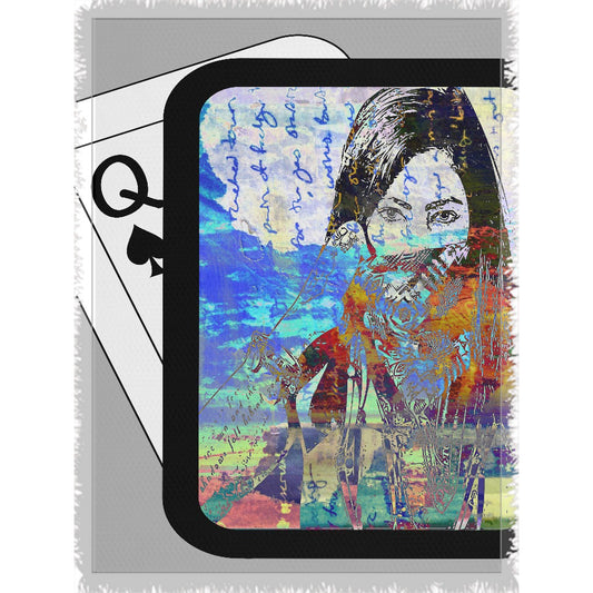 Play Your Hand...Watch Your Back No. 4 Woven Blanket