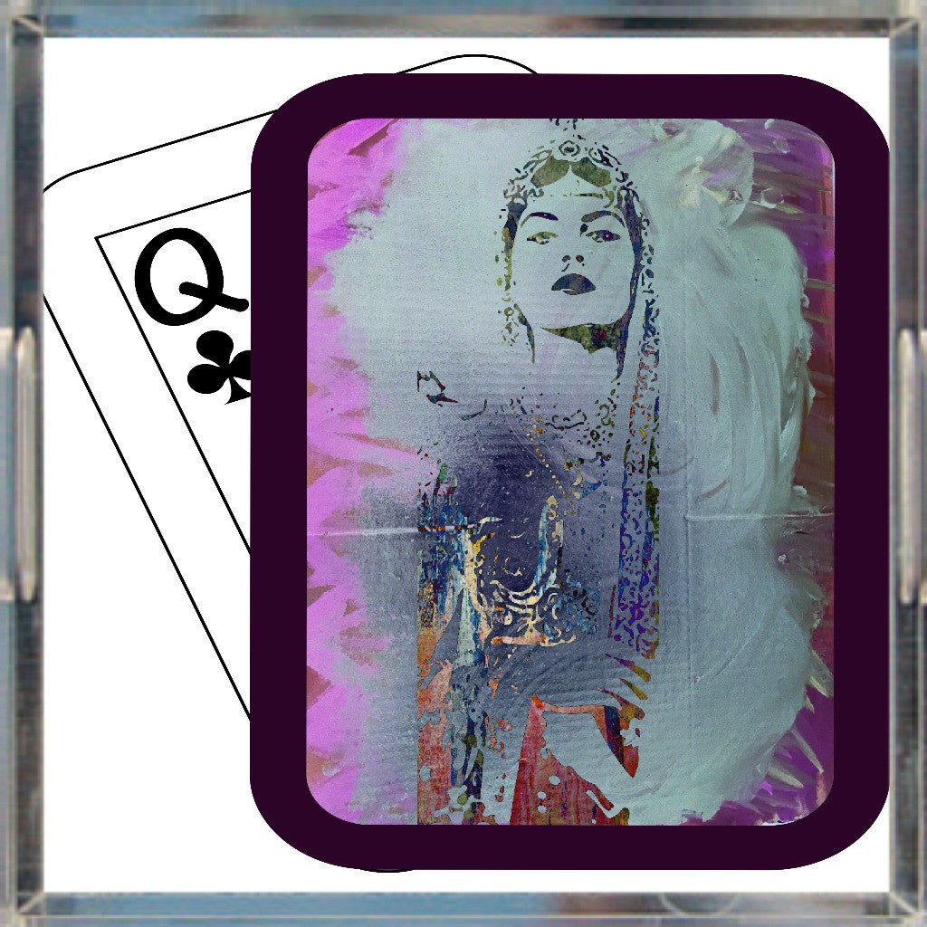Play Your Hand...Watch Your Back No. 1 Acrylic Tray