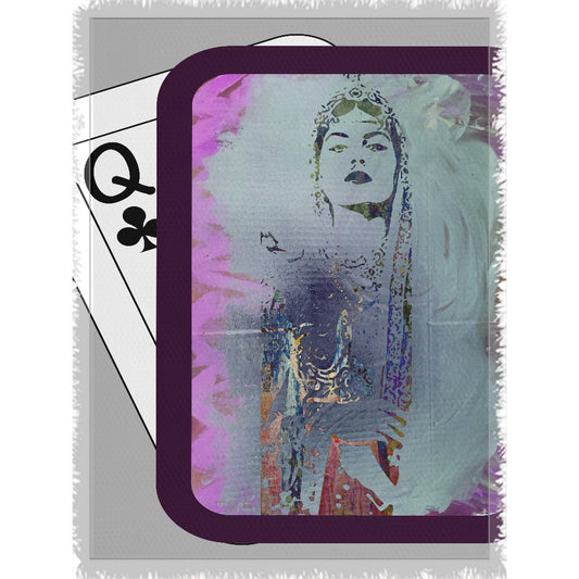 Play Your Hand...Watch Your Back No. 1 Woven Blanket