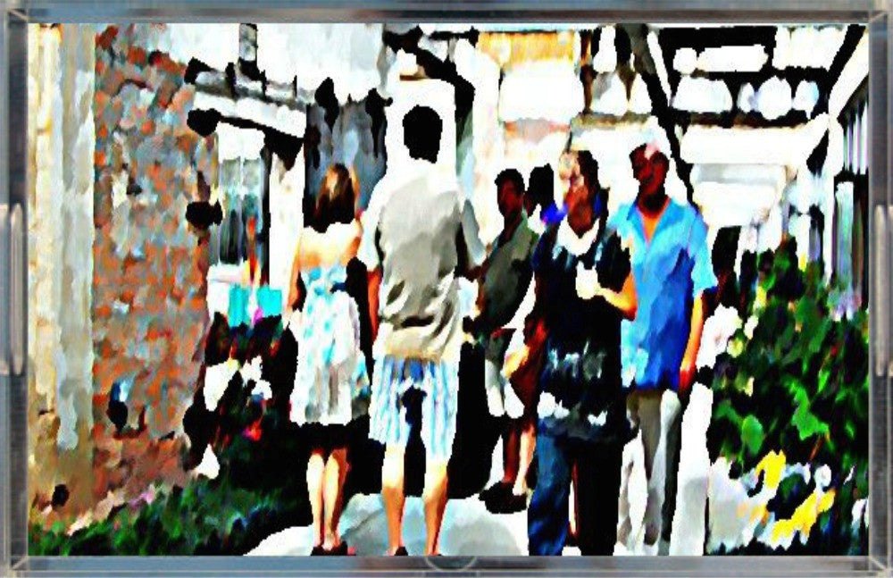 Street Scene No. 3 Acrylic Tray