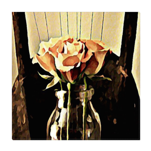 A Rose is still a Rose Mixed Media Wrapped Canvas