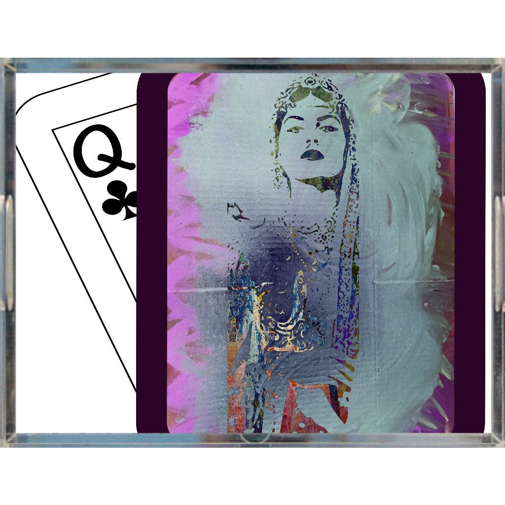 Play Your Hand...Watch Your Back No. 1 Acrylic Tray
