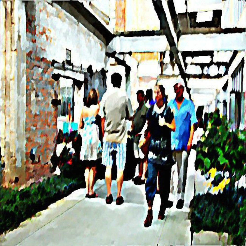 Street Scene No. 3 Canvas Poster