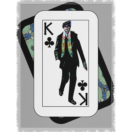 Play Your Hand...King Club No. 1 Woven Blanket