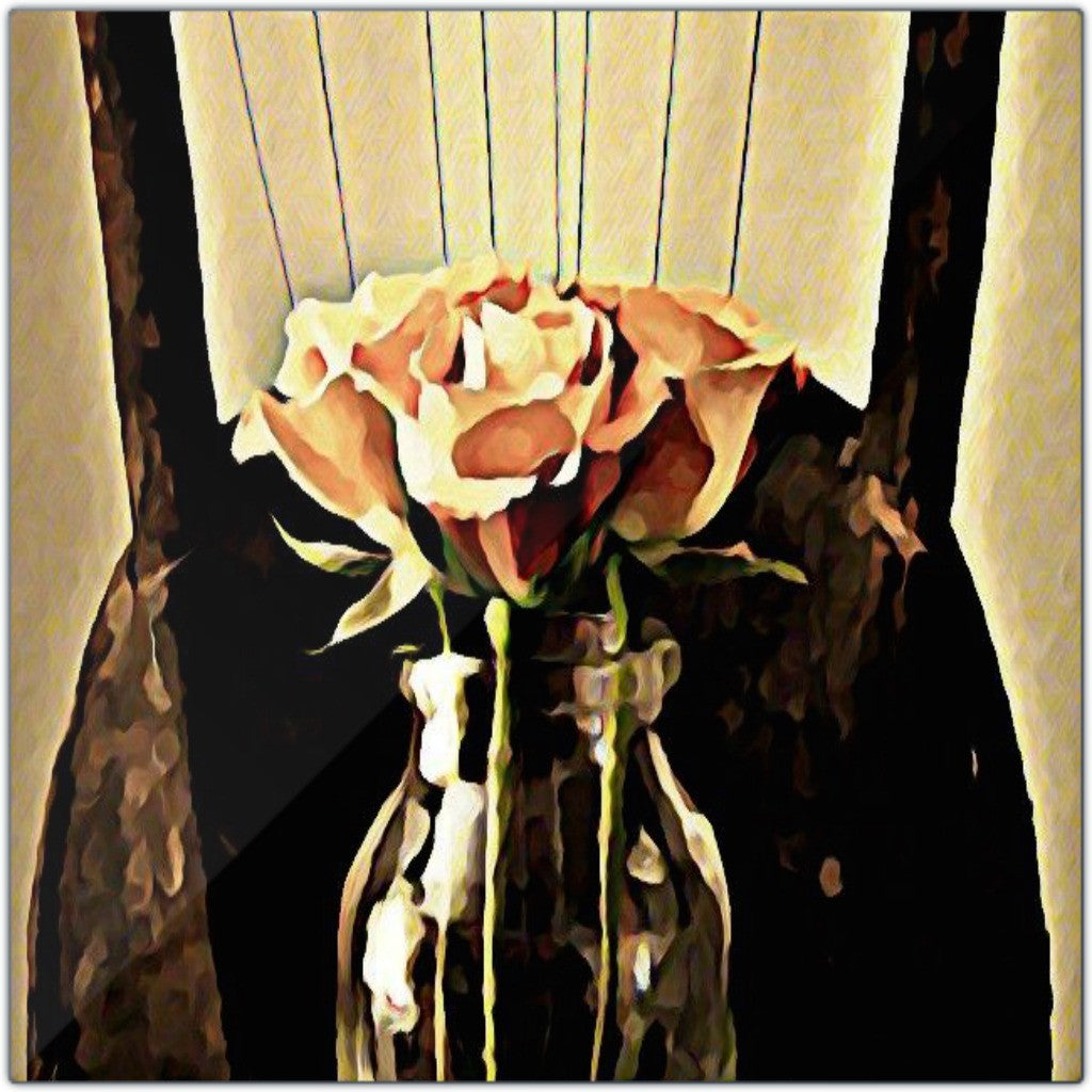 A Rose is Still a Rose Mixed Media Metal Print