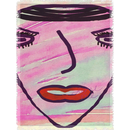 She Said Live In Color Woven Blanket