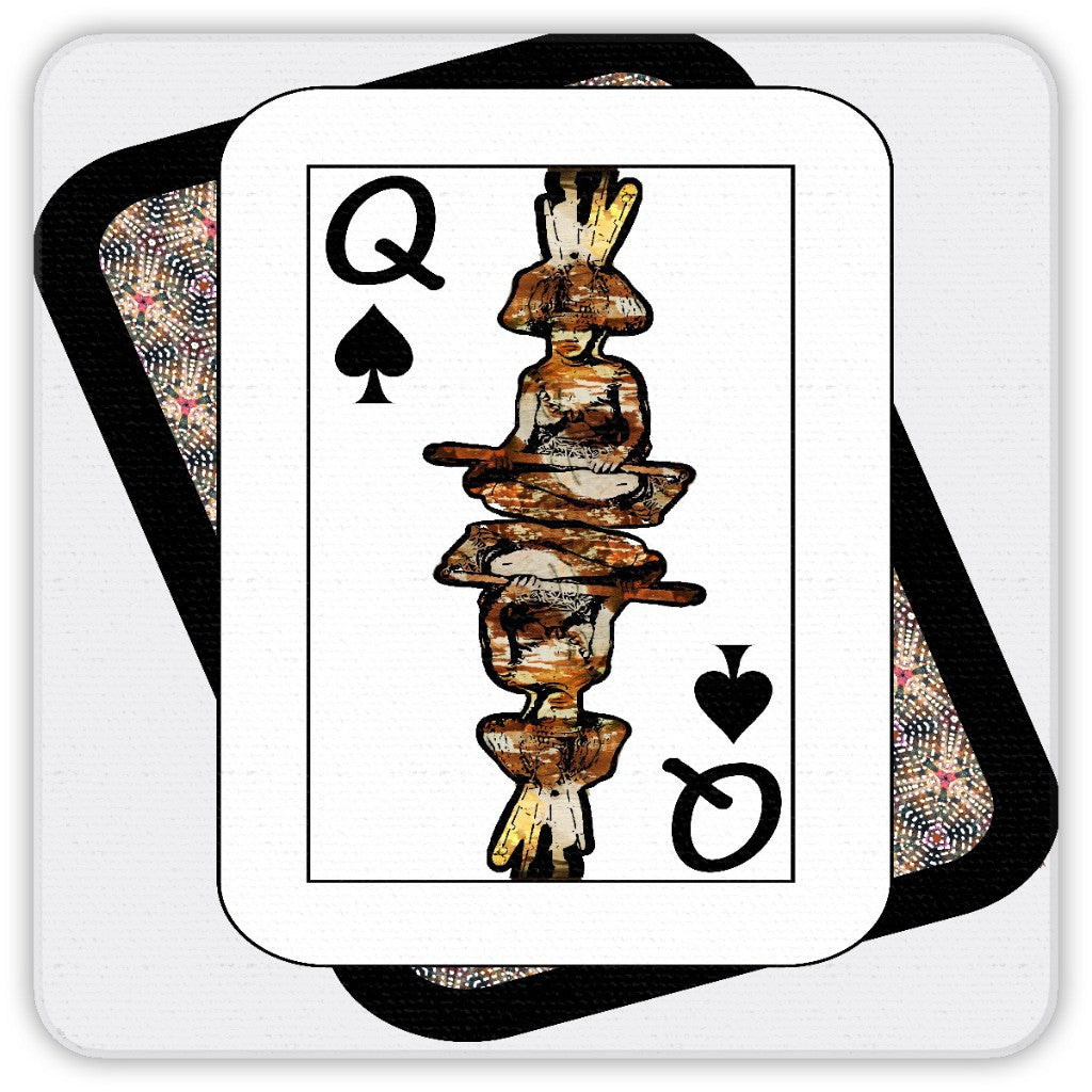 Play Your Hand...Queen Spade No. 4 Coaster Set