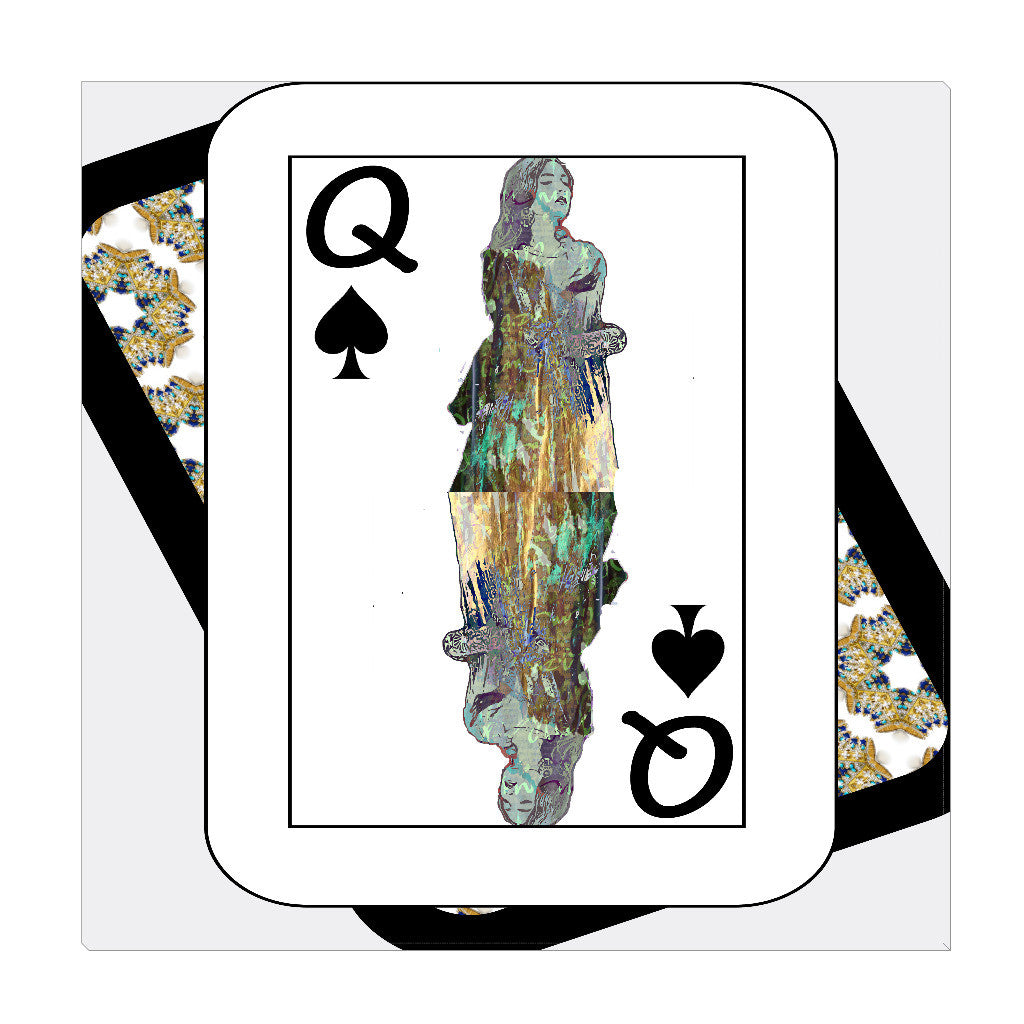 Play Your Hand...Queen Spade No. 3 Wrapped Canvas