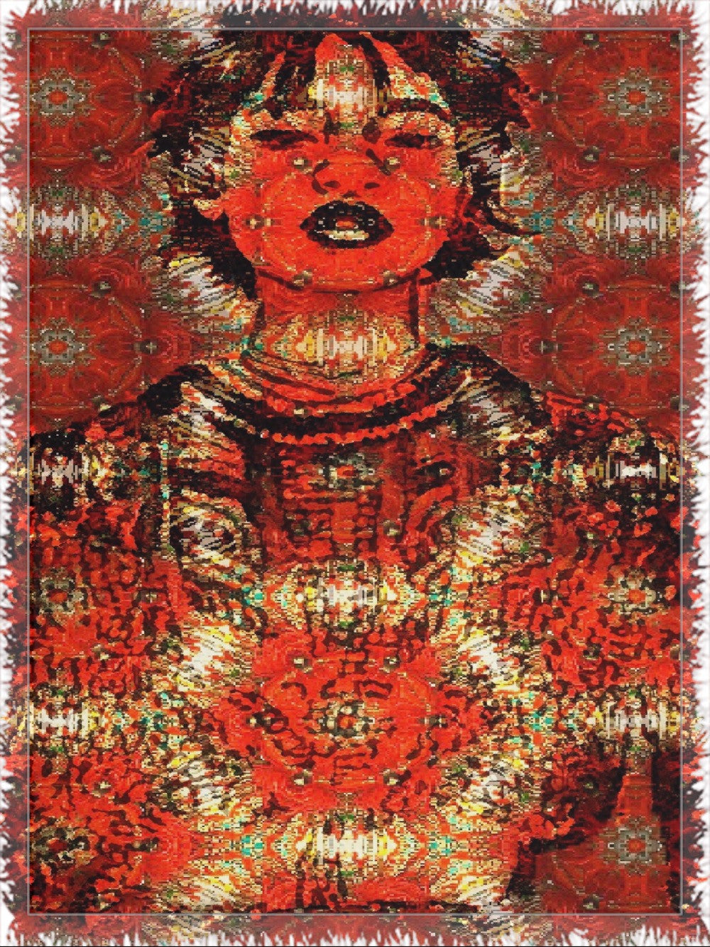 Queen Things Woven Blanket