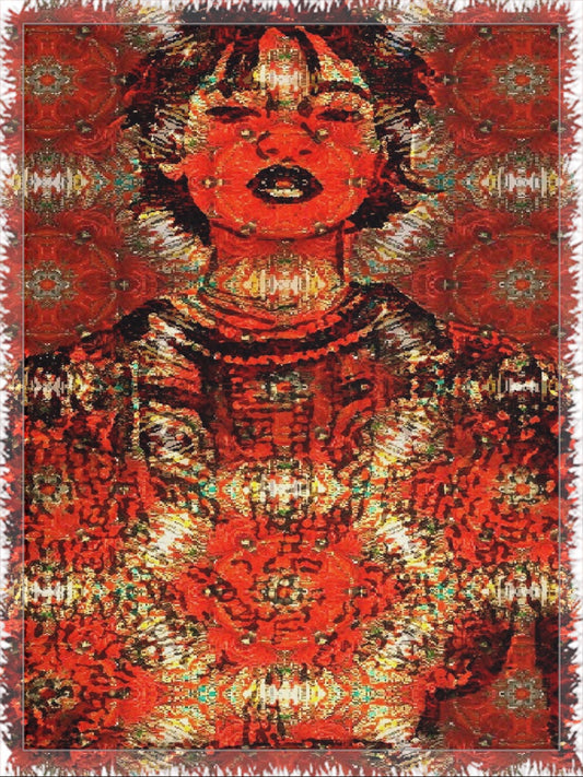 Queen Things Woven Blanket