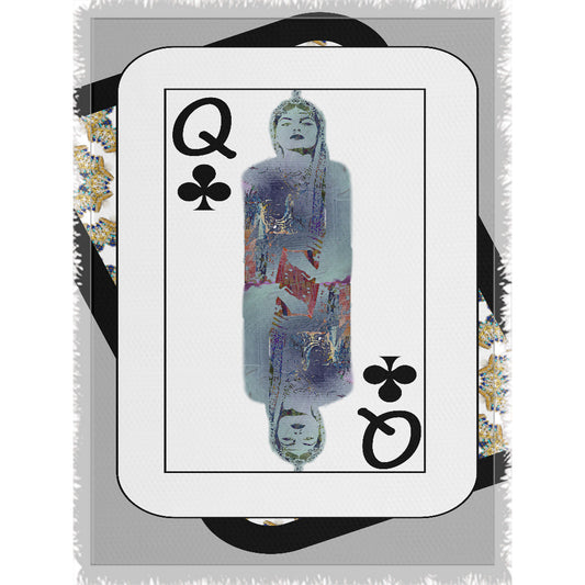 Play Your Hand...Queen Club No. 3 Woven Blanket