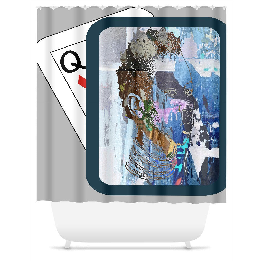 Play Your Hand...Watch Your Back No. 2 Shower Curtain