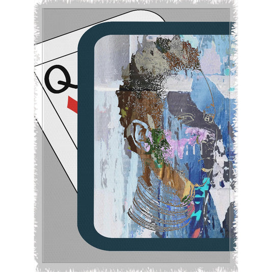 Play Your Hand...Watch Your Back No. 2 Woven Blanket