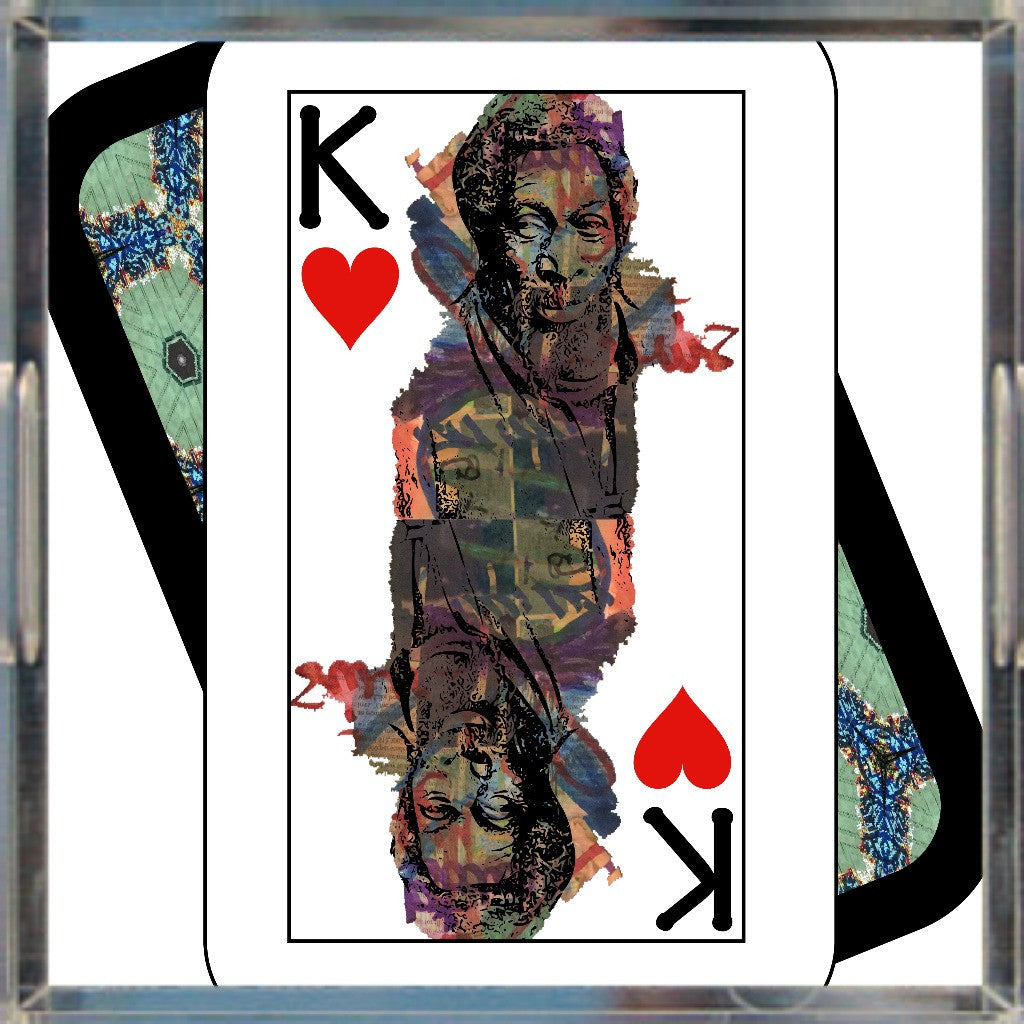 Play Your Hand...King Heart No. 1 Acrylic Tray
