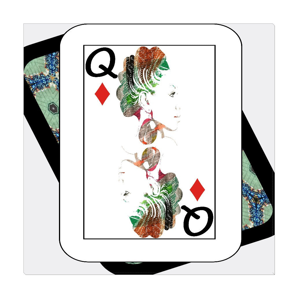Play Your Hand...Queen Diamond No. 1 Wrapped Canvas