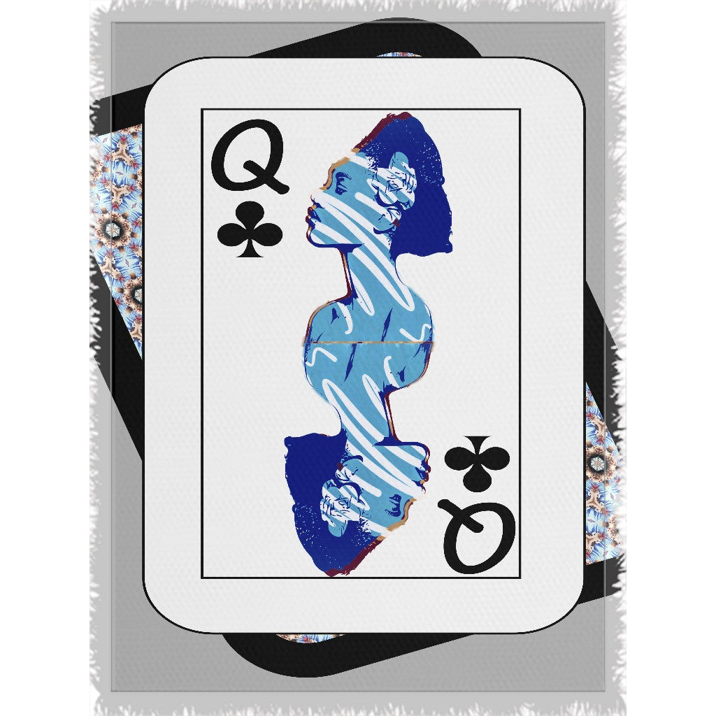 Play Your Hand...Queen Club No. 2 Woven Blanket
