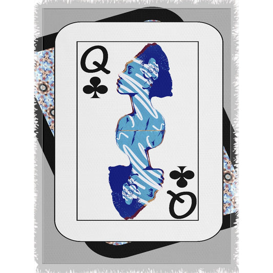 Play Your Hand...Queen Club No. 2 Woven Blanket