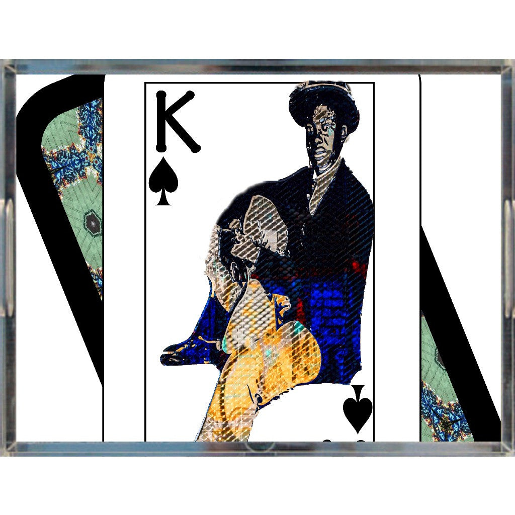 Play Your Hand...King Spade No. 1 Acrylic Tray
