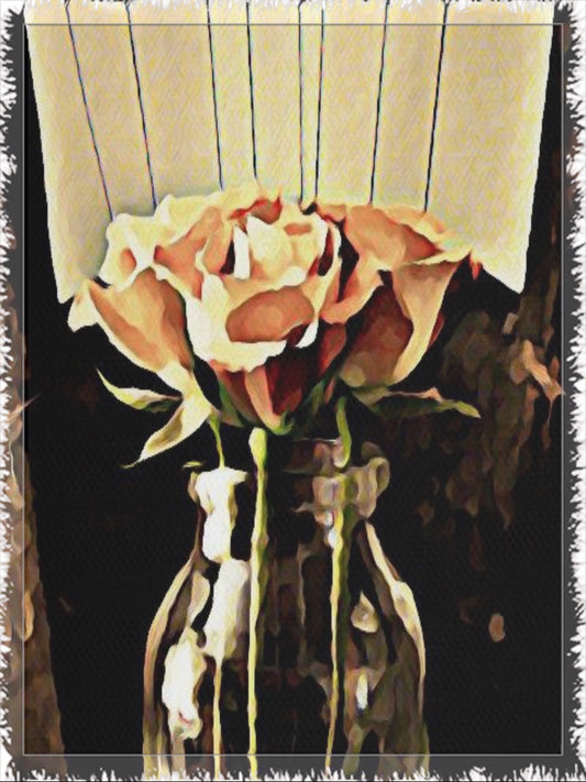 A Rose is Still a Rose Luxurious Woven Blanket