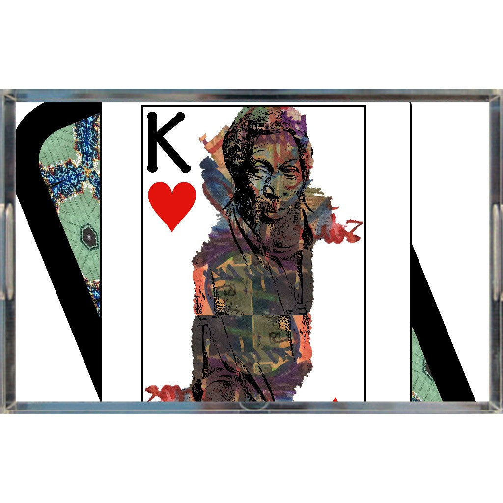 Play Your Hand...King Heart No. 1 Acrylic Tray