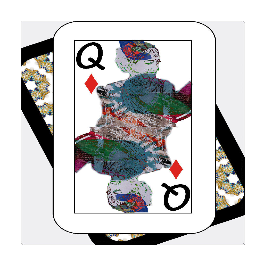 Play Your Hand...Queen Diamond No. 3 Wrapped Canvas