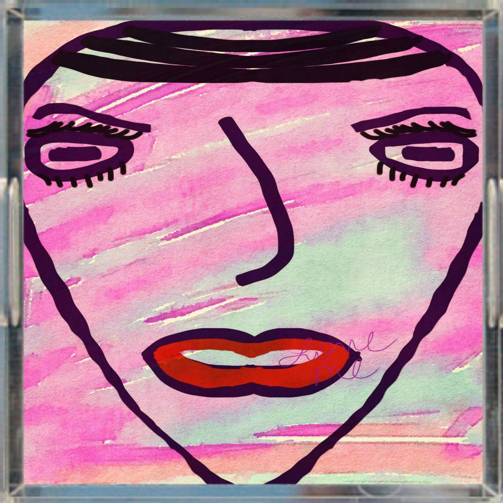 She Said Live In Color Acrylic Tray