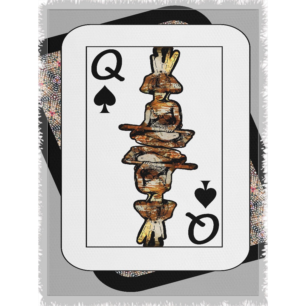 Play Your Hand...Queen Spade No. 4 Woven Blanket