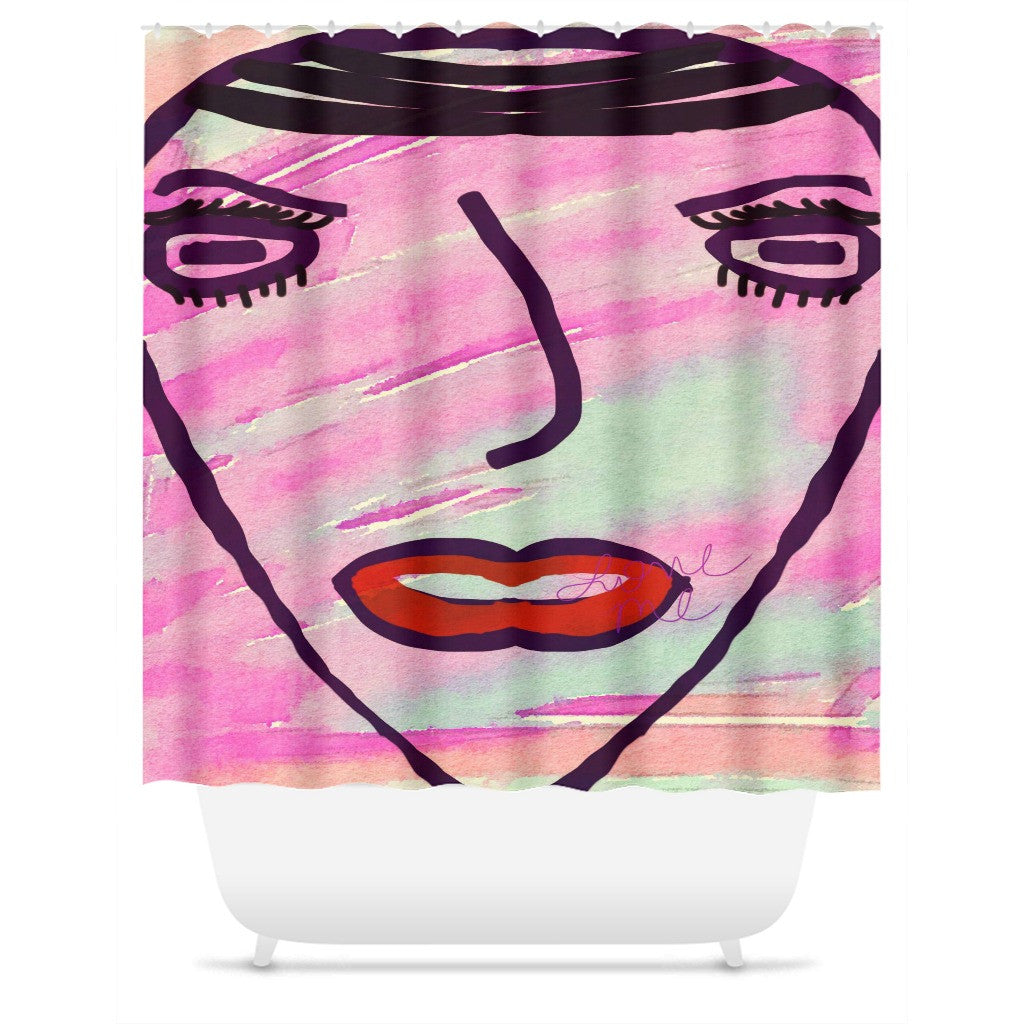 She Said Live In Color Shower Curtain