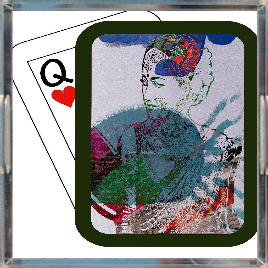 Play Your Hand...Watch Your Back No. 3 Acrylic Tray