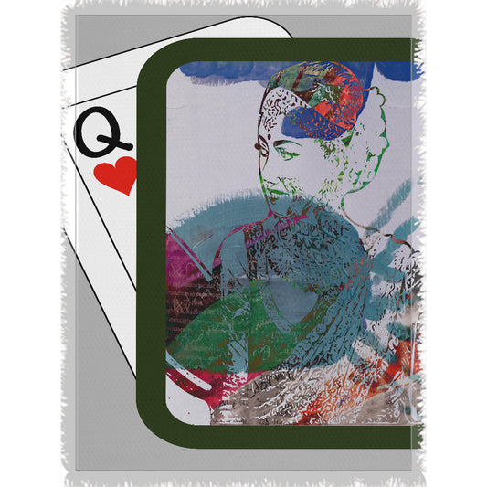 Play Your Hand...Watch Your Back No. 3 Woven Blanket