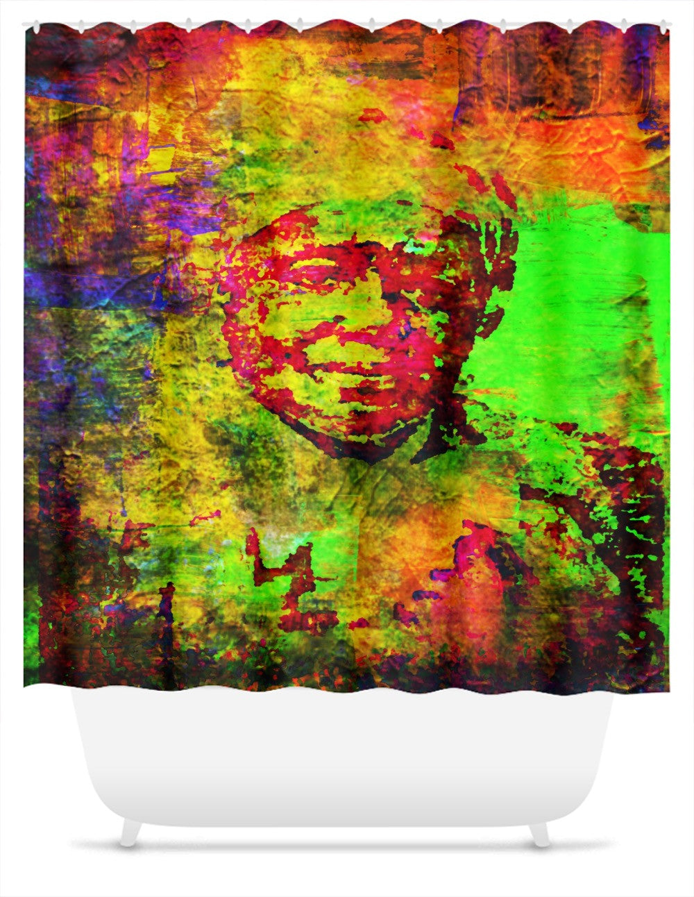 My Mamie was a Genius Shower Curtain