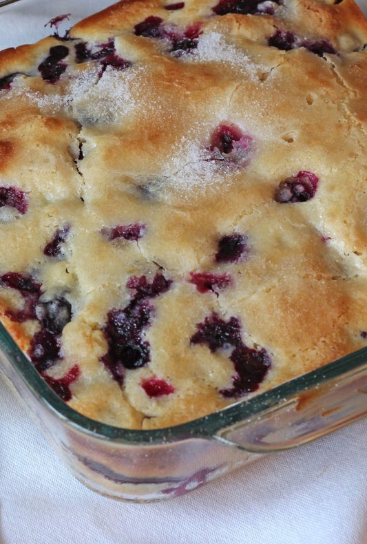 3 Piece Food Recipes:  Blueberry Pancake Bake