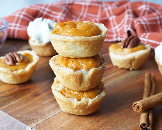 3 Piece Food Recipes:  Sweet Potato Mini Pies