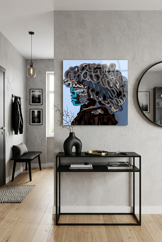 The Calm Mixed Media Metal Print