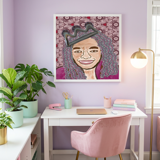 Queen Things No. 6 Wrapped Canvas