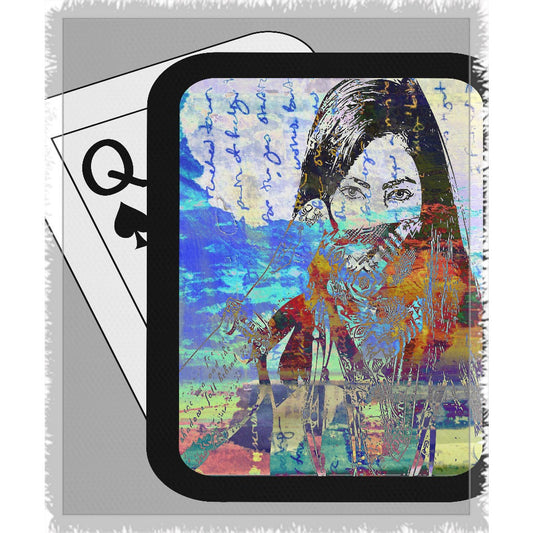 Play Your Hand...Watch Your Back No. 4 Woven Blanket