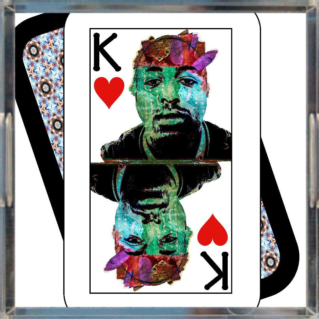Play Your Hand...King Heart No. 2 Acrylic Tray