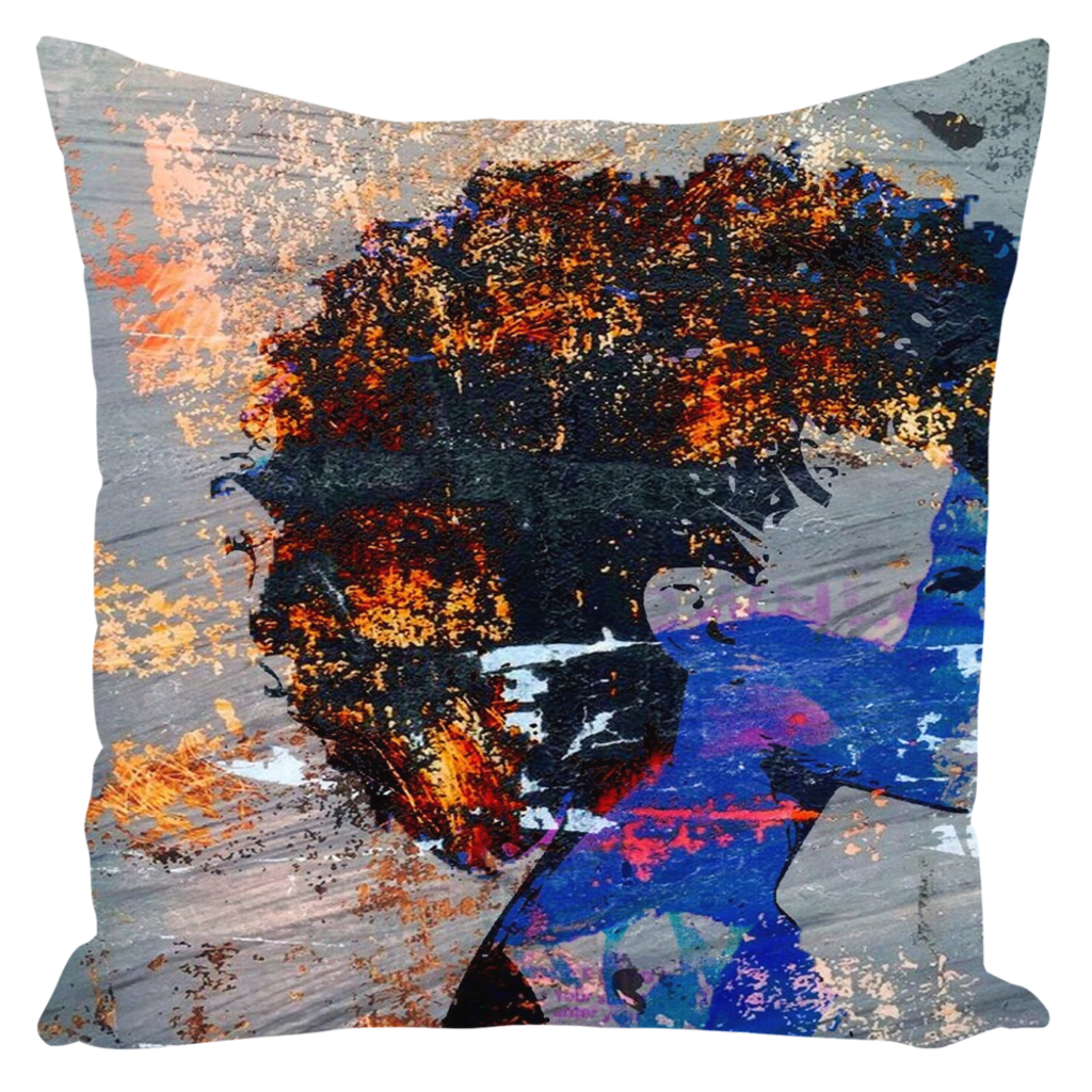 Blue Magic Throw Pillow