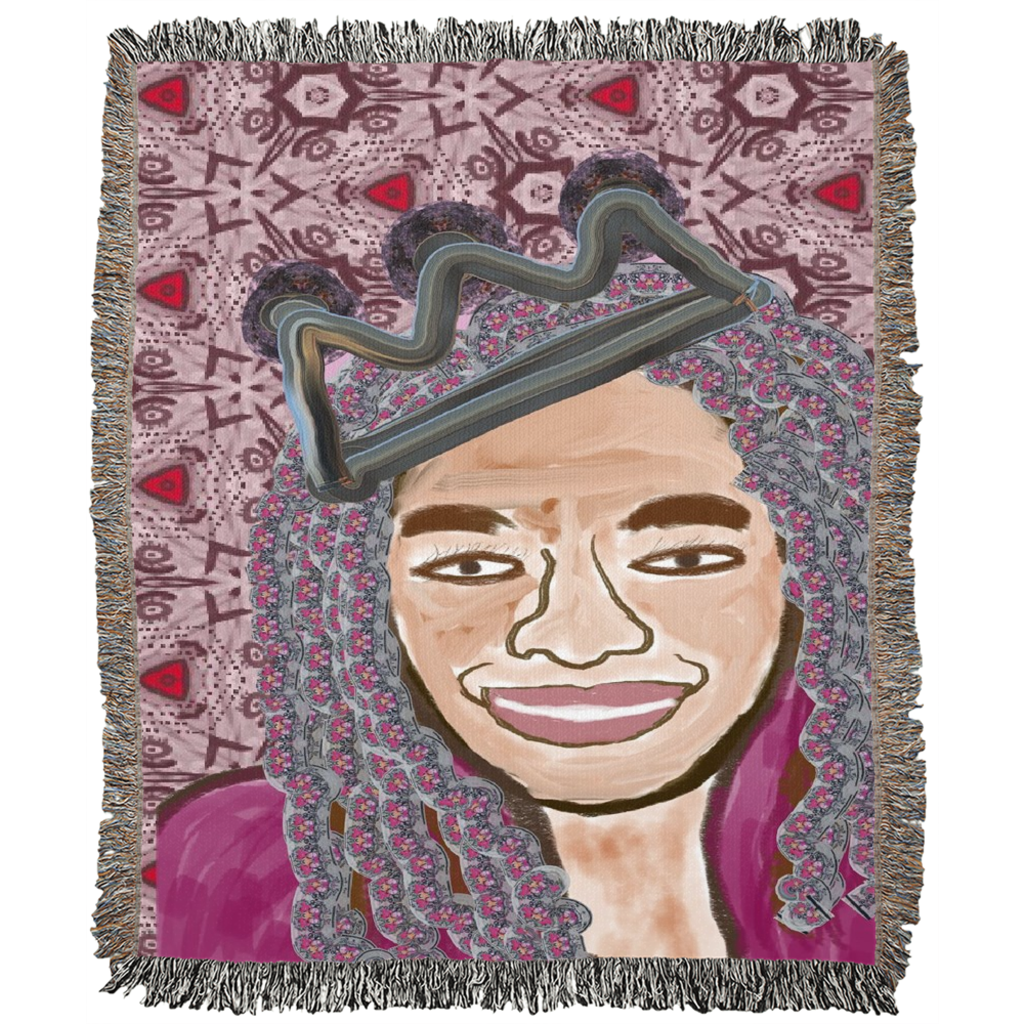 Queen Things No. 6 Woven Blanket