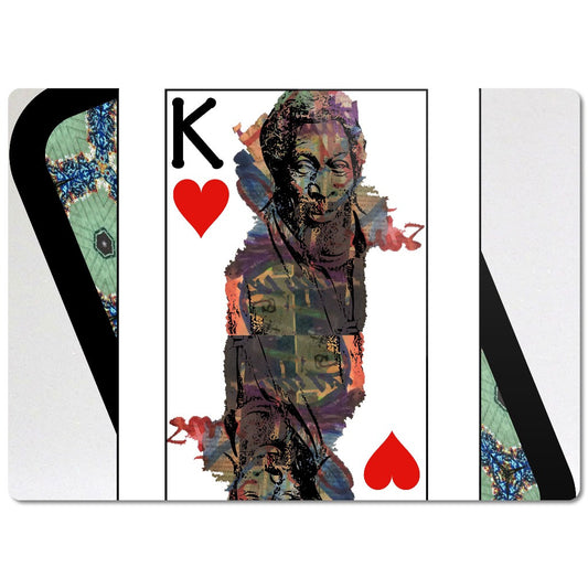 Play Your Hand...King Heart No. 1 Glass Cutting Board