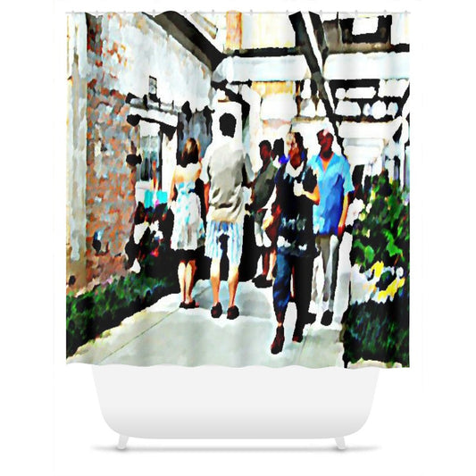 Street Scene No. 3 Shower Curtain